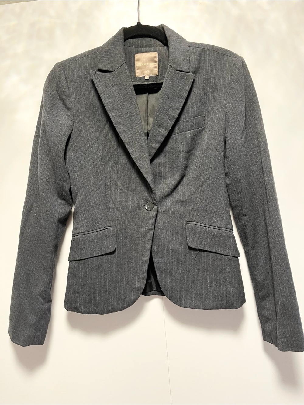 Charcoal pinstripe blazer